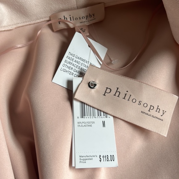 NWT Philosophy Pink Jacket Size Medium - Picture 3 of 5